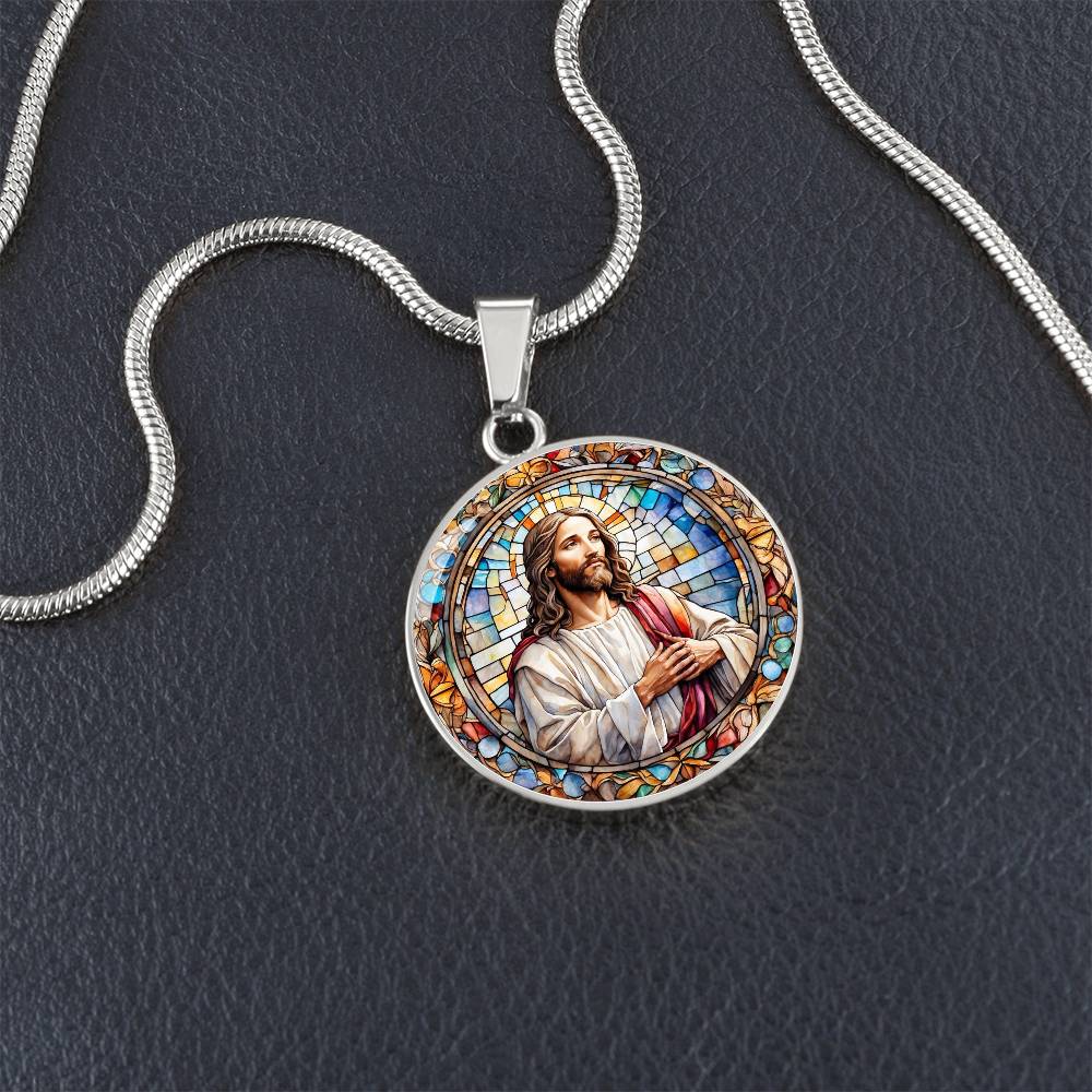 Jesus Pendant Necklace in Gold or silver