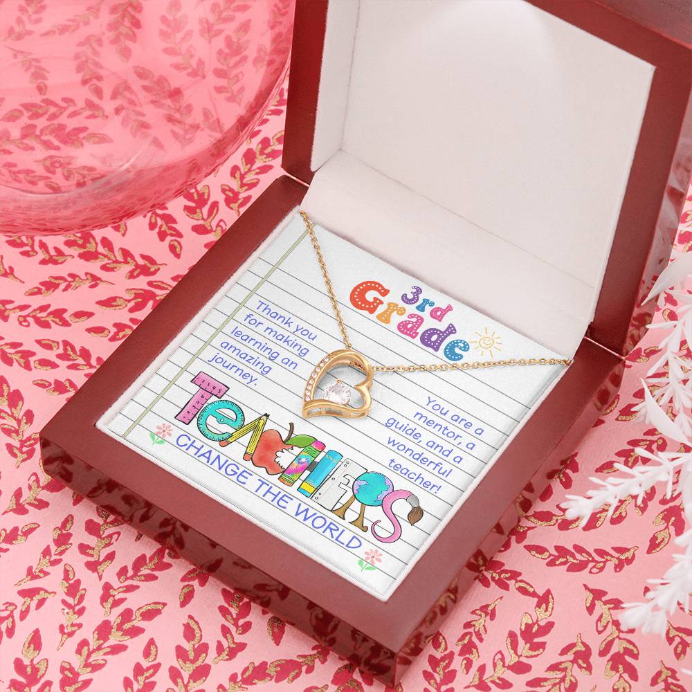 Teacher Thank You Necklace Gift