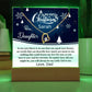 Daughter Christmas LED Acrylic Heart Necklace and Plaque Gift Set-[Heartfelt Family Gift]