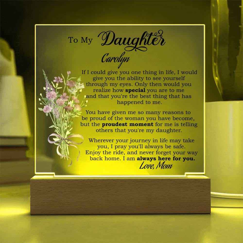 Personalized Daughter Plaque