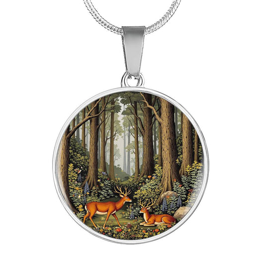 Woodland Deer Pendant Necklace