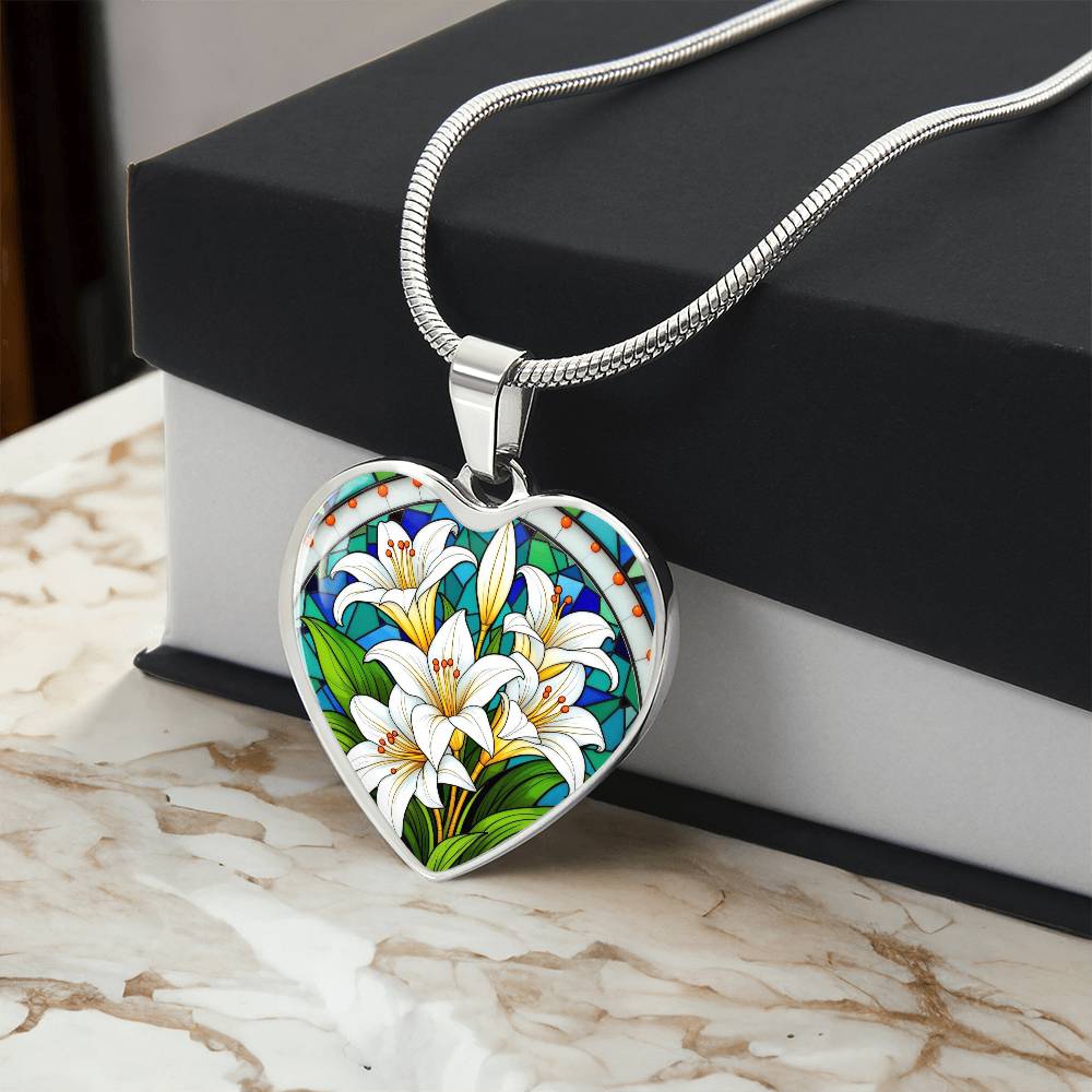 Lily of The Valley Necklace with Engraving
