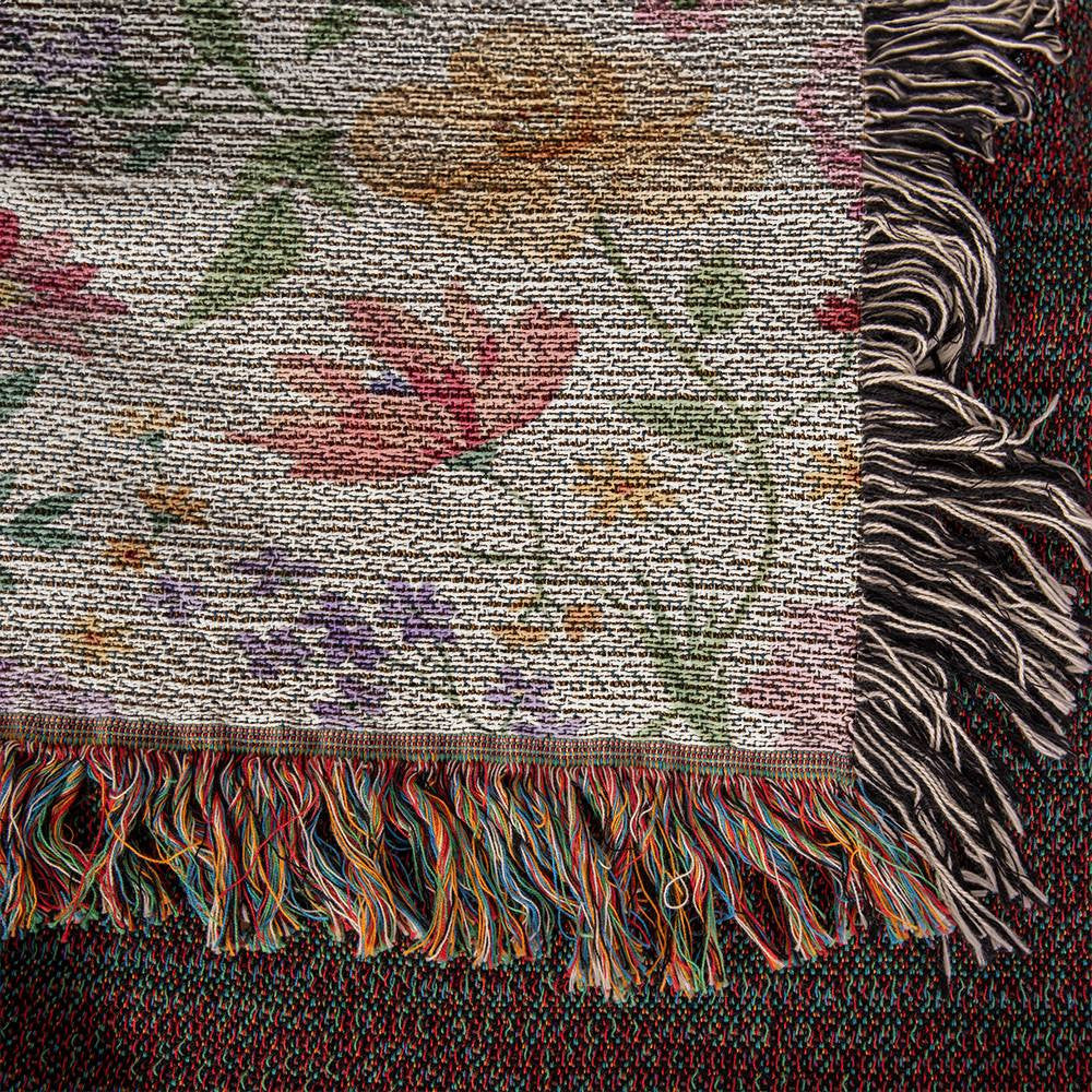 Heirloom Artwork Woven Blanket (Portrait)-[Heartfelt Family Gift]