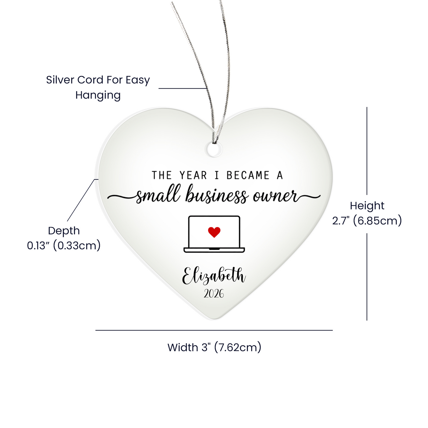 1st Christmas As A Small Business Owner Ornament