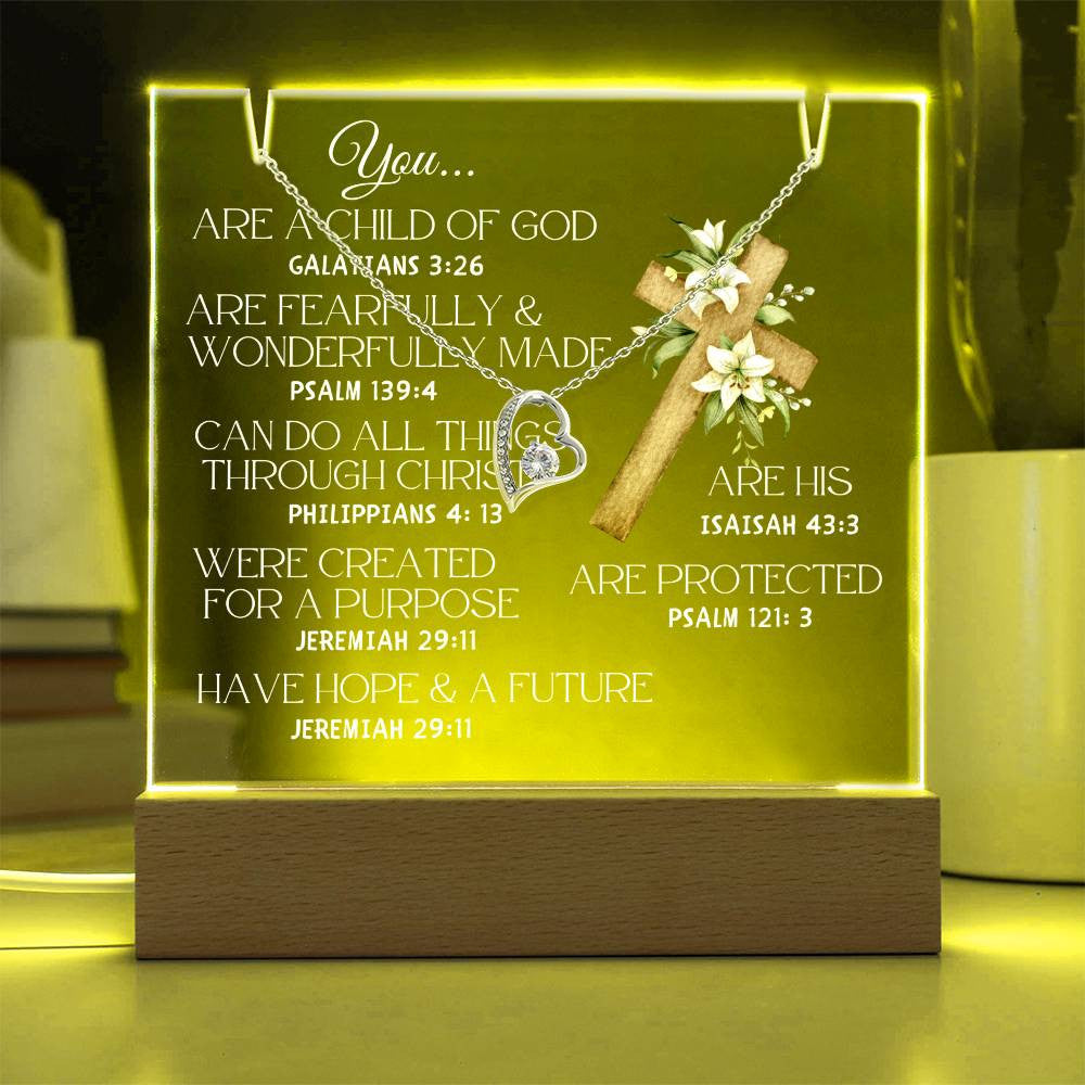 Child of God Necklace and Jewelry holder Gift Set-[Heartfelt Family Gift]