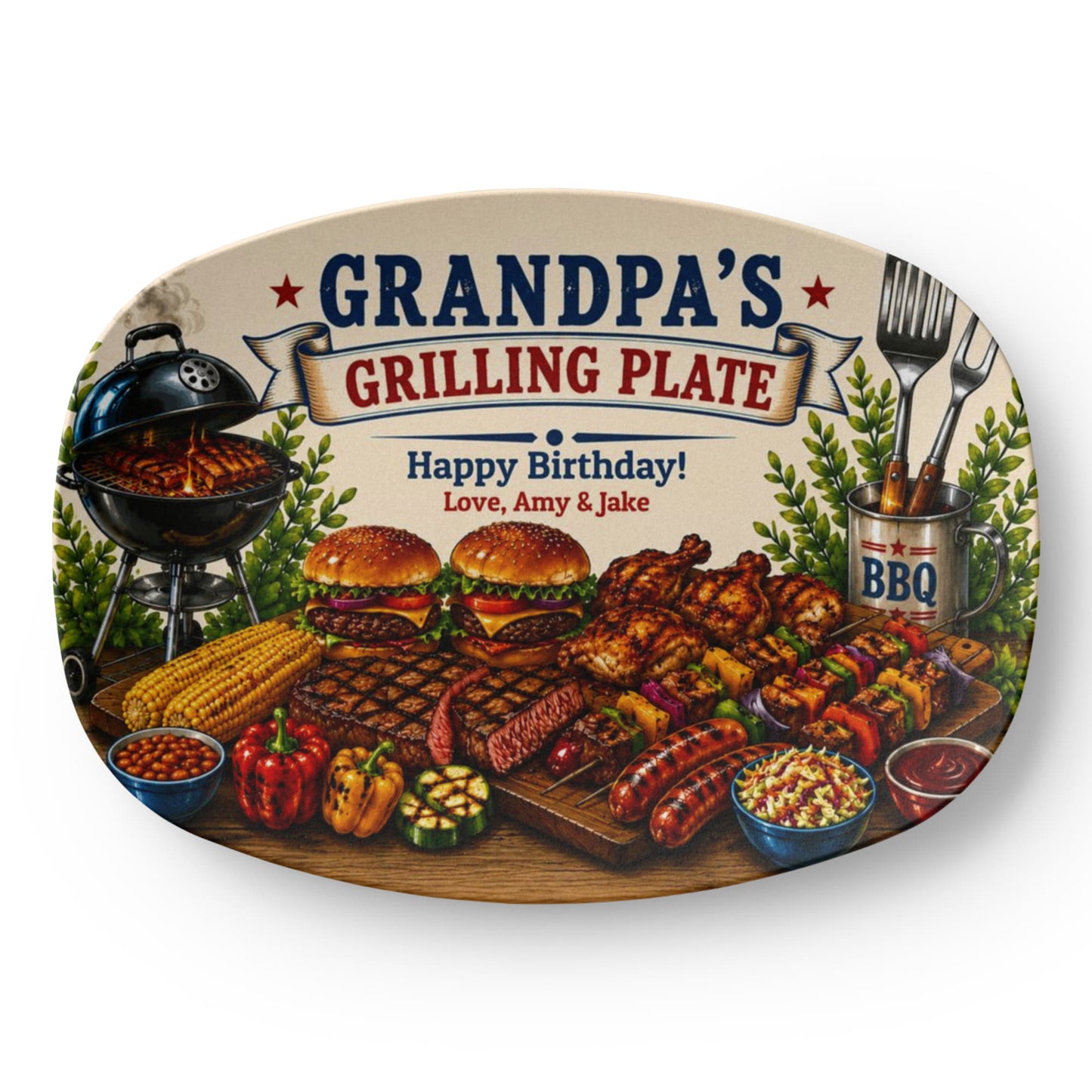 Dad's Grilling Plate