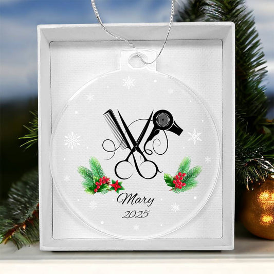 Hairdresser Christmas tree ornament