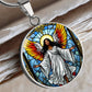 Guardian Angel Necklace with Engraving-[Heartfelt Family Gift]
