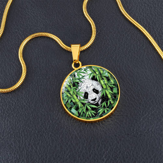 Panda Engraved Necklace