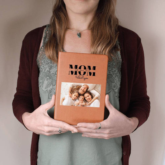 Mom Personalized Keepsake Journal with Kids Names and Photo-[Heartfelt Family Gift]