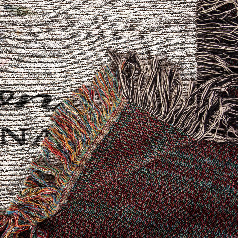 Personalized Masters Degree Woven Throw Blanket MSN MBA-[Heartfelt Family Gift]