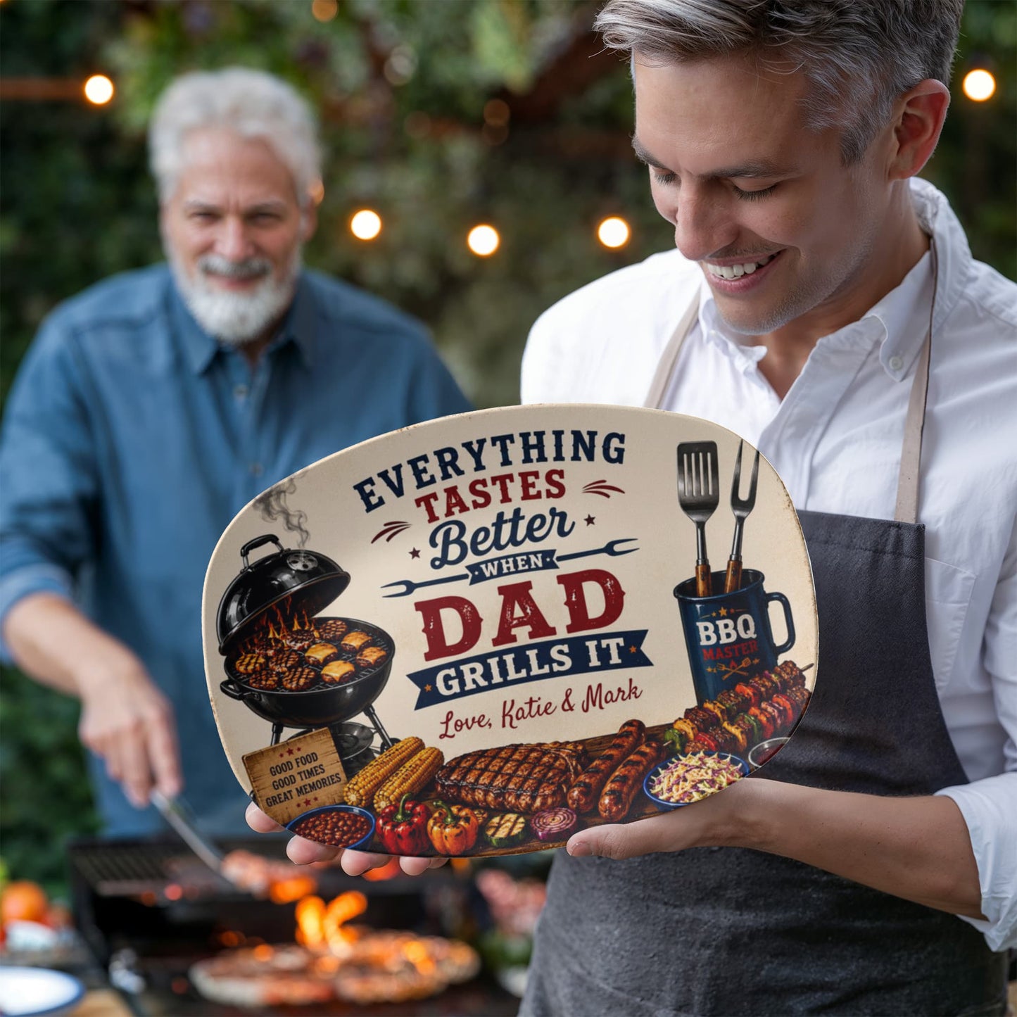 Everything Tastes Better When Dad Grills It BBQ Plate