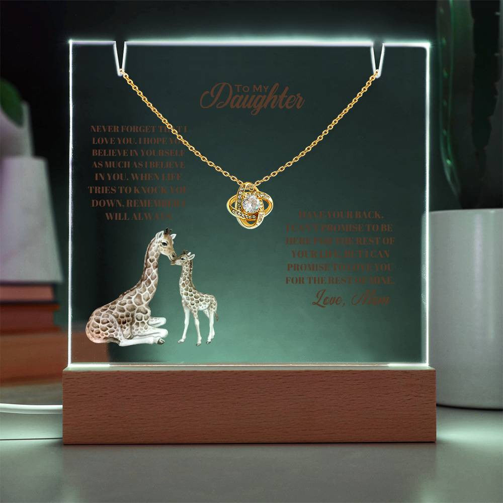 Daughter  Keepsake Acrylic Bundle (Love Knot)-[Heartfelt Family Gift]