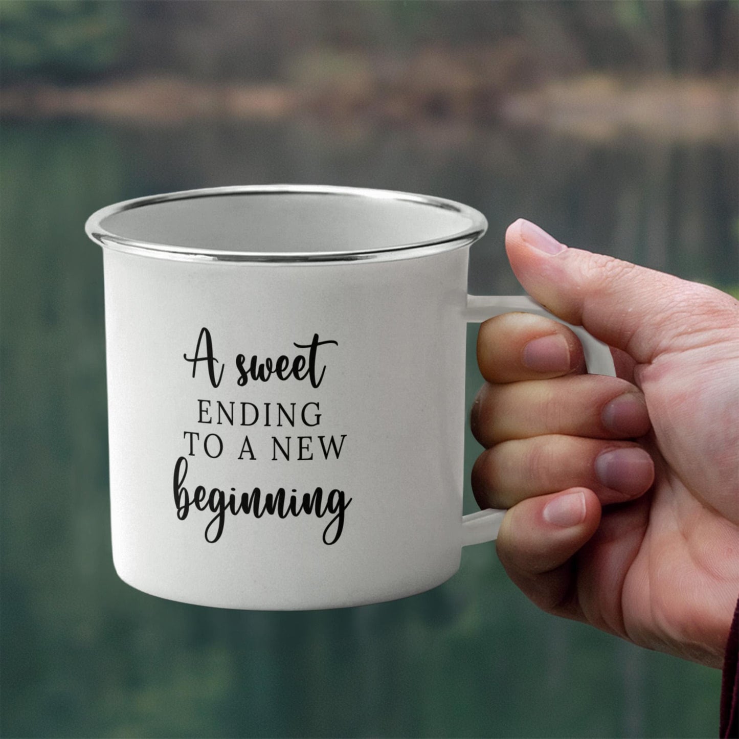 Personalized Graduation 12oz Enamel Camping Mug-[Heartfelt Family Gift]