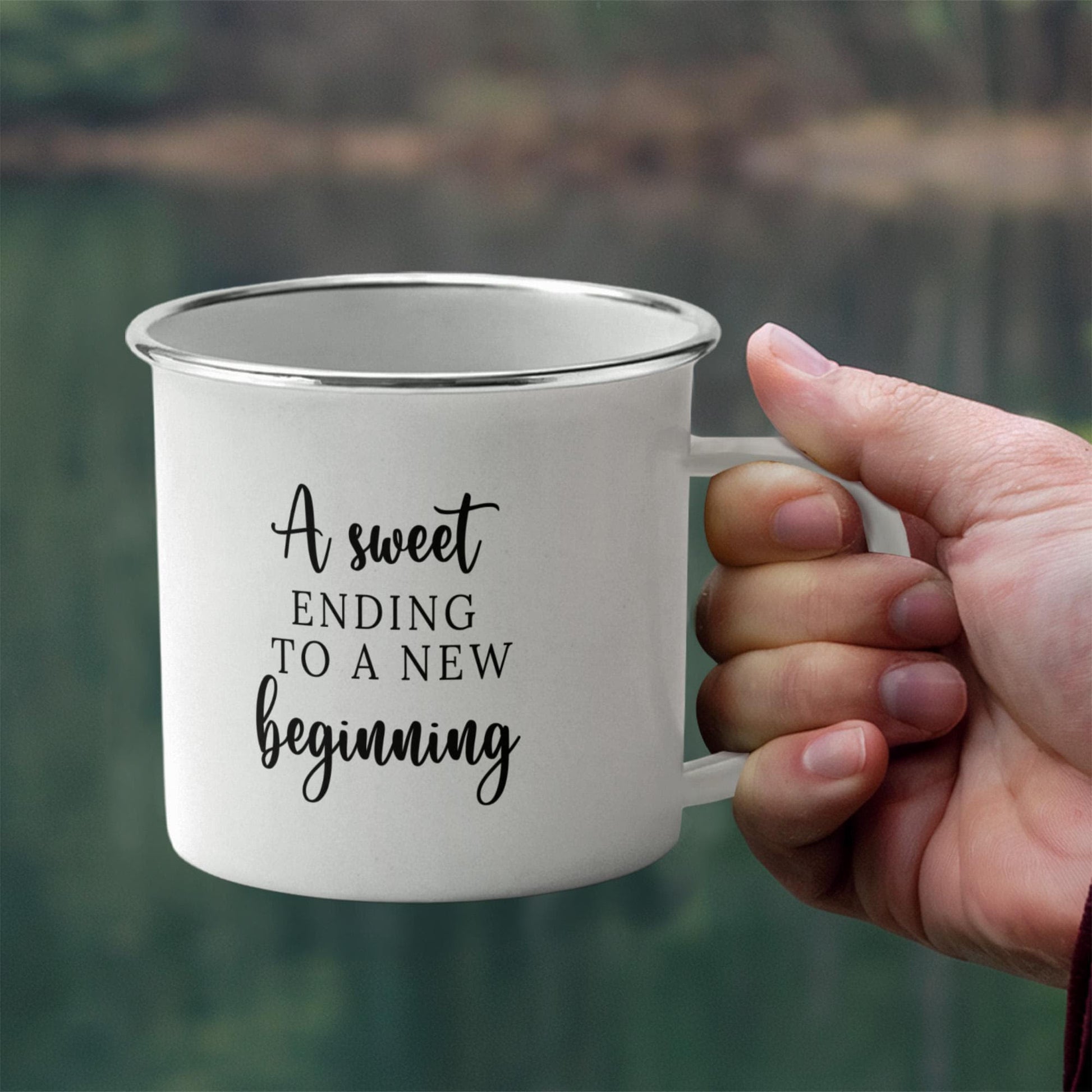 Personalized Graduation 12oz Enamel Camping Mug-[Heartfelt Family Gift]