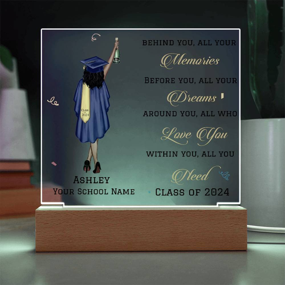 Personalized Graduation Gift, Class of 2024, 6 Text Colors, College Graduation, Grad Gift, Graduate Gifts, Master's Degree-[Heartfelt Family Gift]