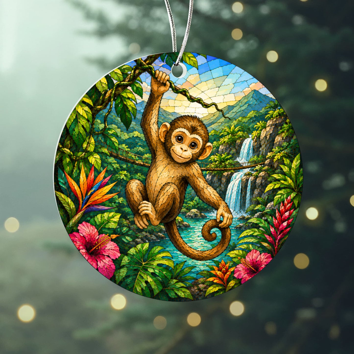 Jungle Animals Christmas Ornament