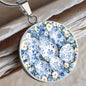 Delft Blue White Easter Eggs Charm Pendant Gift-[Heartfelt Family Gift]