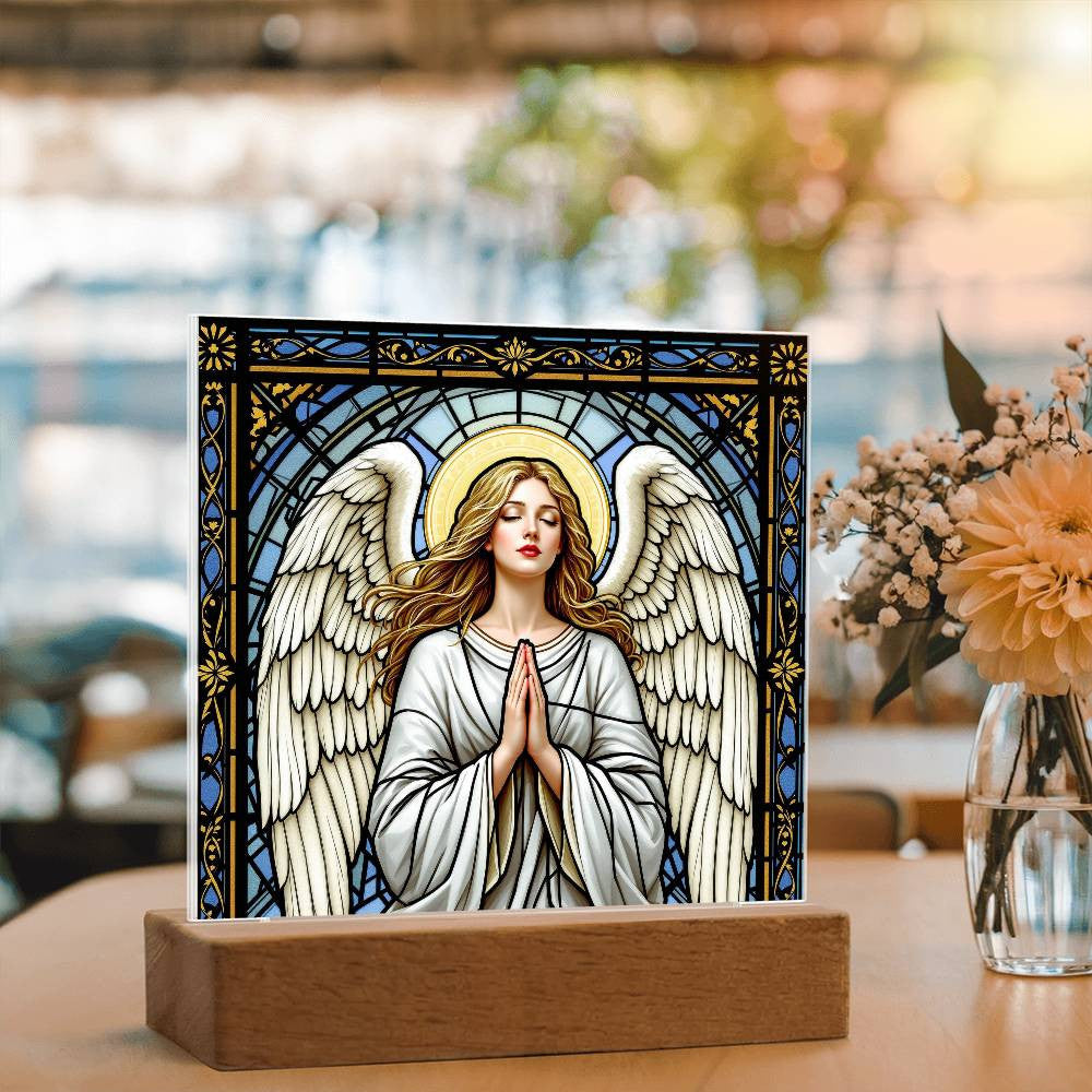 Guardian Angel Christmas Rememberance LED Plaque Decor-[Heartfelt Family Gift]
