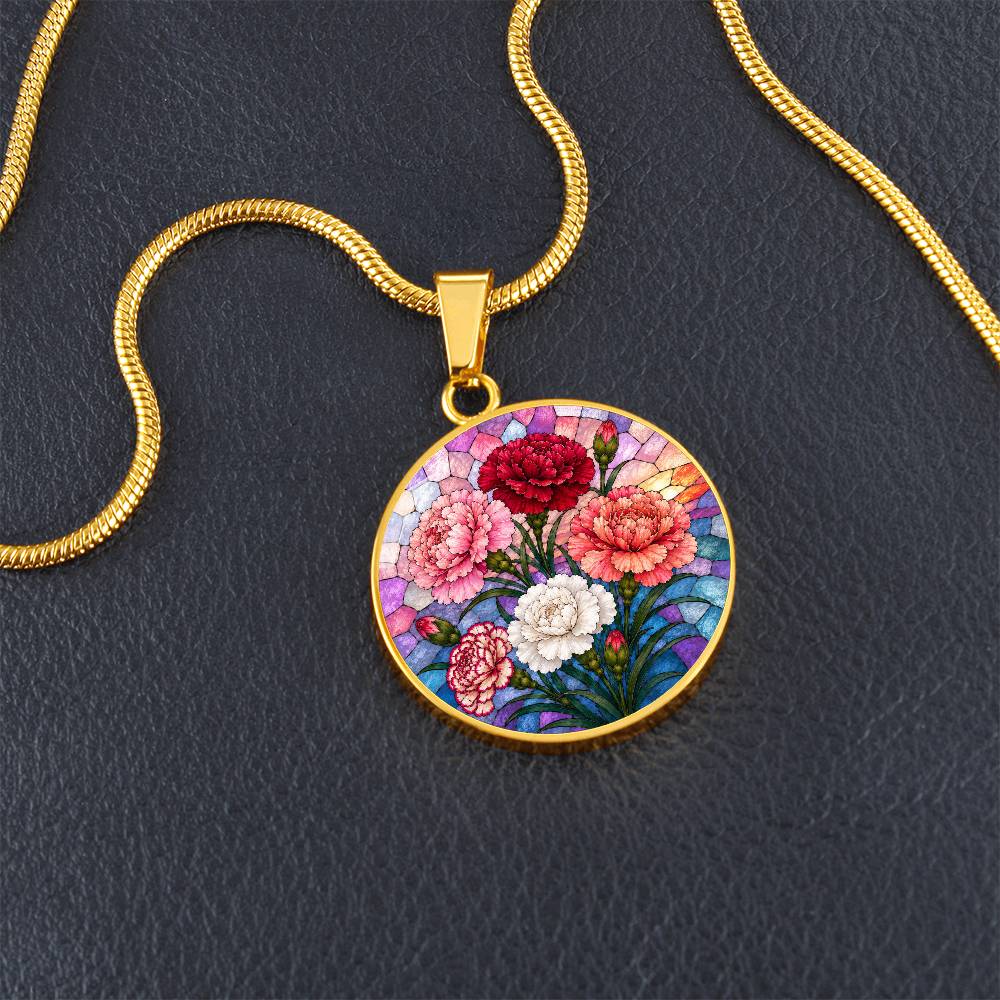 Personalized Flower Necklace