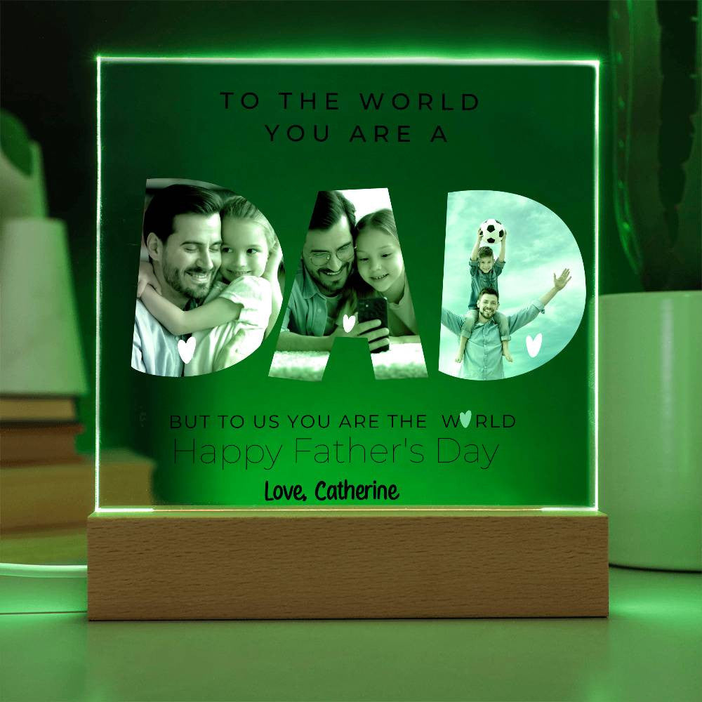 Dad Photo Plaque-[Heartfelt Family Gift]