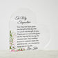 To My Stepmom Acrylic Heart Gift-[Heartfelt Family Gift]