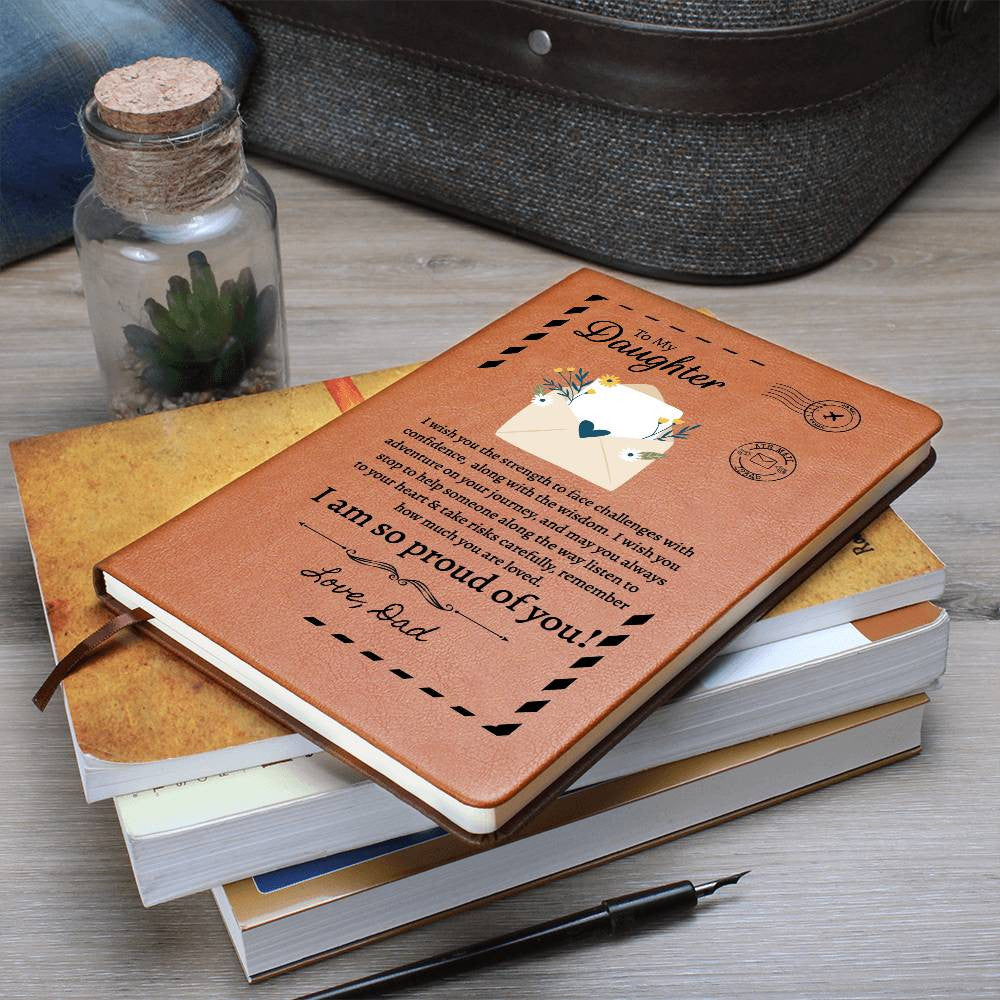To My Daughter Journal from Mom Or Dad-[Heartfelt Family Gift]