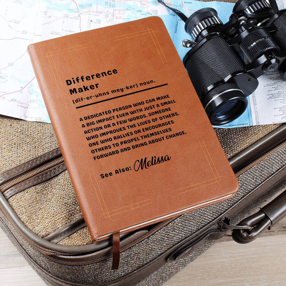 Difference Maker Personalized Journal-[Heartfelt Family Gift]
