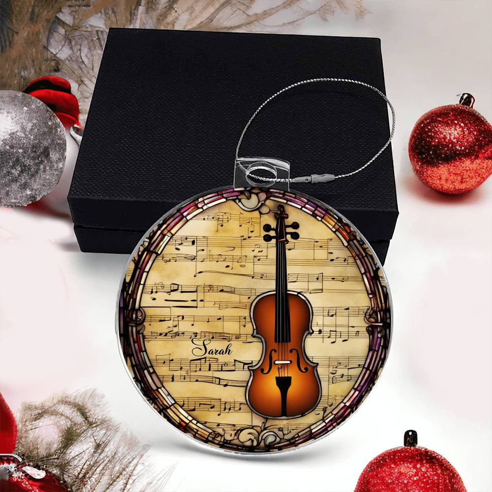 Violin Ornament-[Heartfelt Family Gift]