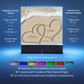 Names In The Sand Petite Ribbons Plaque & Necklace Gift Set-[Heartfelt Family Gift]