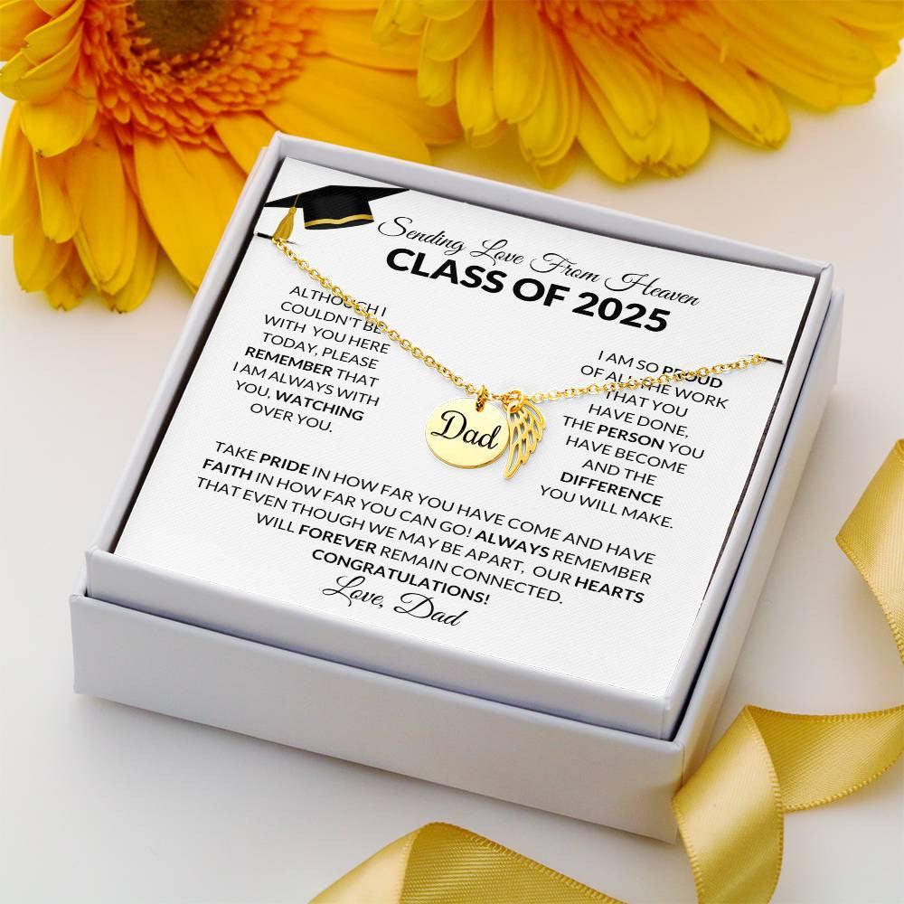Graduation Memorial Necklace from Dad-[Heartfelt Family Gift]