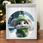 Mouse Acrylic Christmas Ornament-[Heartfelt Family Gift]
