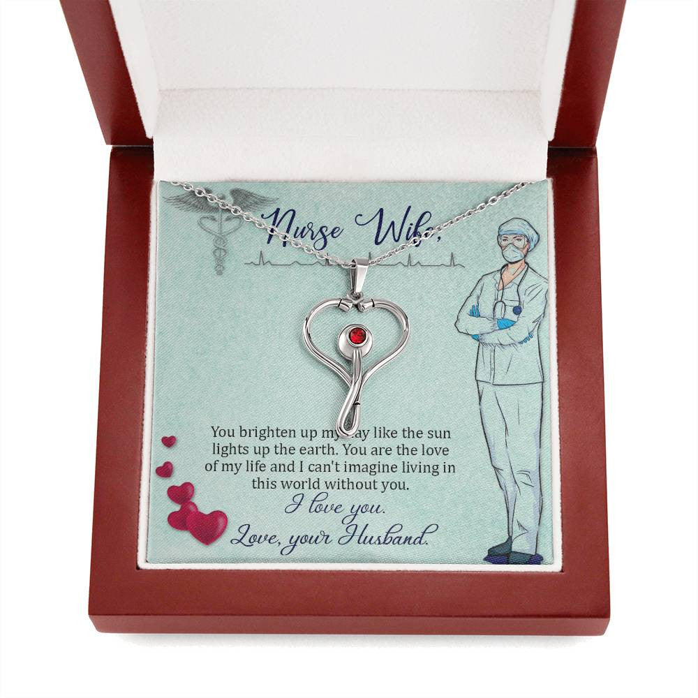 Nurse wife Stethoscope Necklace Gift-[Heartfelt Family Gift]