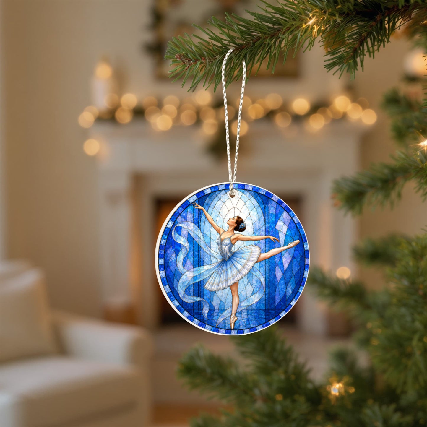 Ballerina Acrylic Christmas Ornaments