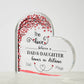 Dad and Daughter Acrylic Plaque-[Heartfelt Family Gift]