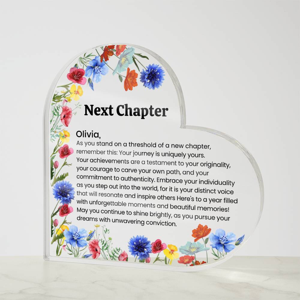 Acrylic Heart Plaque