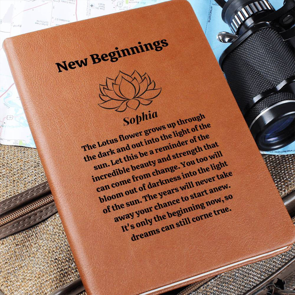New Beginnings Lotus Flower Journal-[Heartfelt Family Gift]