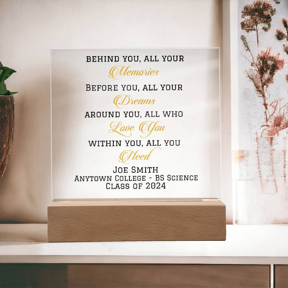 Class of 2025 Graduation Gift Plaque-[Heartfelt Family Gift]