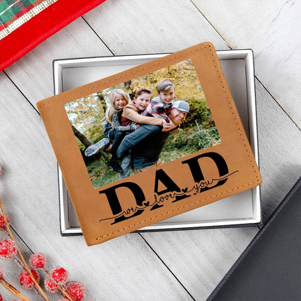 Custom Photo Wallet Gift for Dad-[Heartfelt Family Gift]