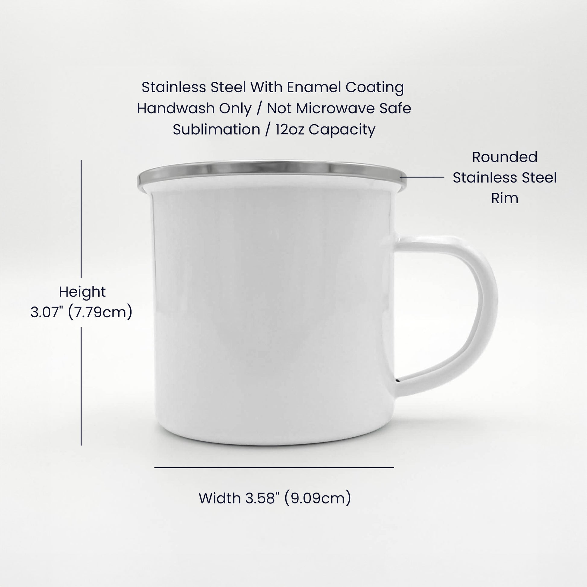 Personalized Graduation 12oz Enamel Camping Mug-[Heartfelt Family Gift]