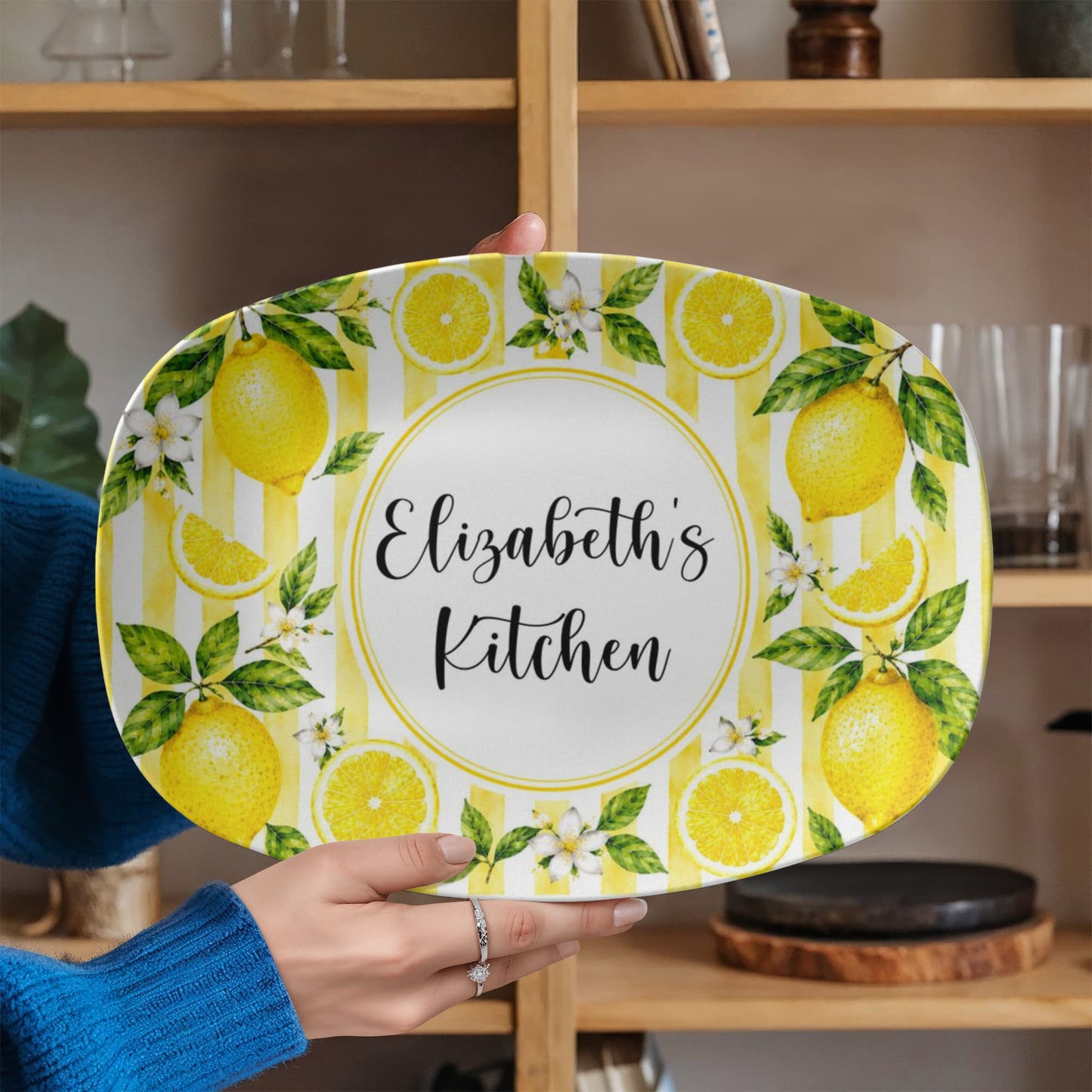 Personalized Lemon Serving Tray