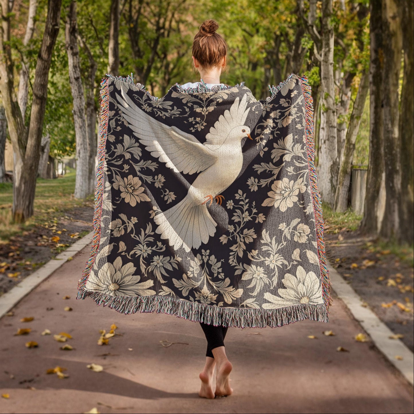 Dove Heirloom Woven Blanket