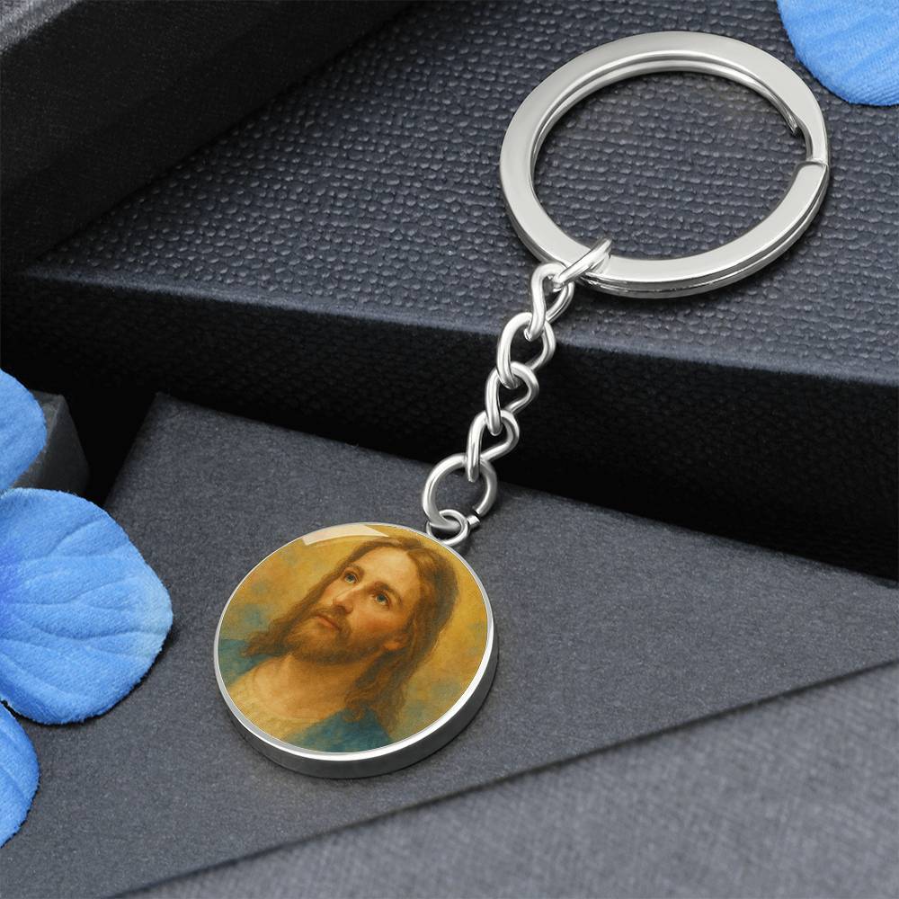 Jesus watercolor Pendant Necklace