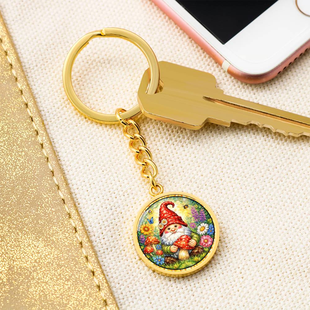 Garden Gnome Personalized Engraved Necklace Bracelet or Keychain