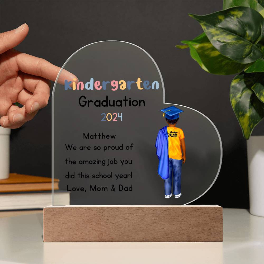 Kindergarten Graduation Plaque-[Heartfelt Family Gift]