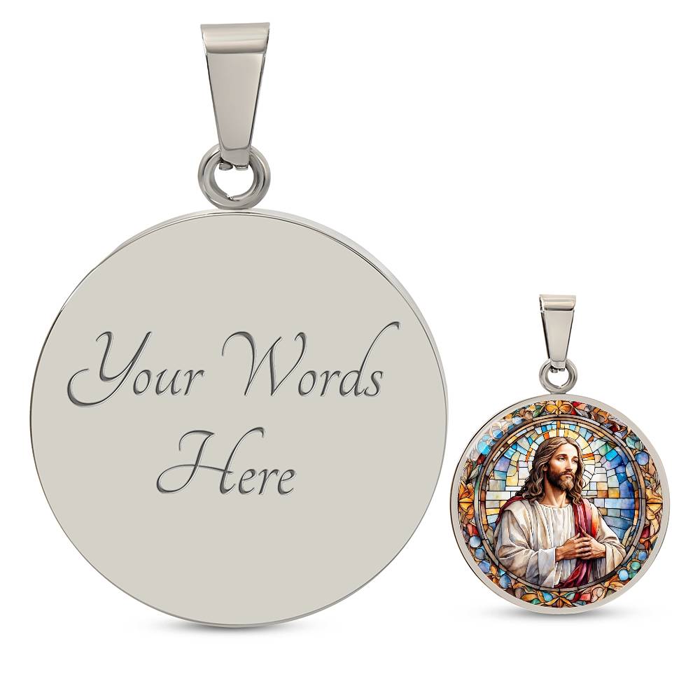 Jesus Pendant Necklace in Gold or silver