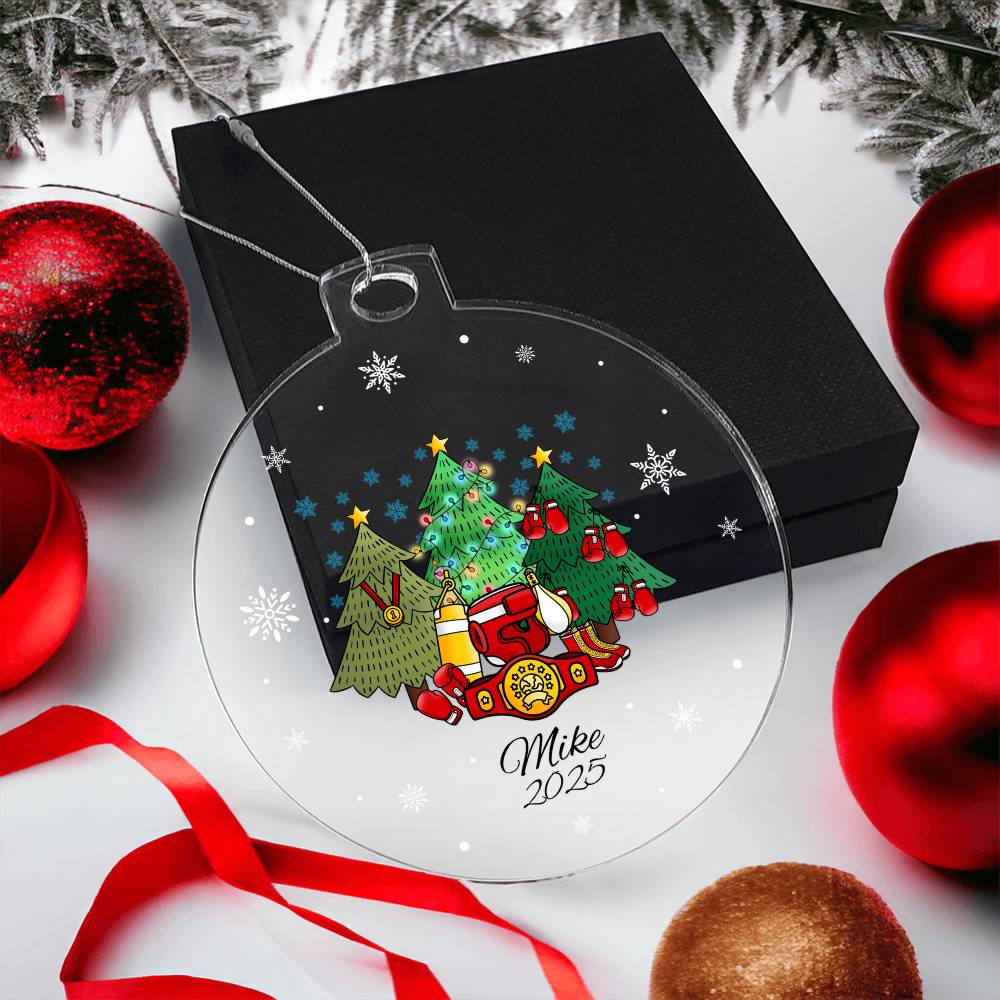 Boxing Christmas Tree Ornament