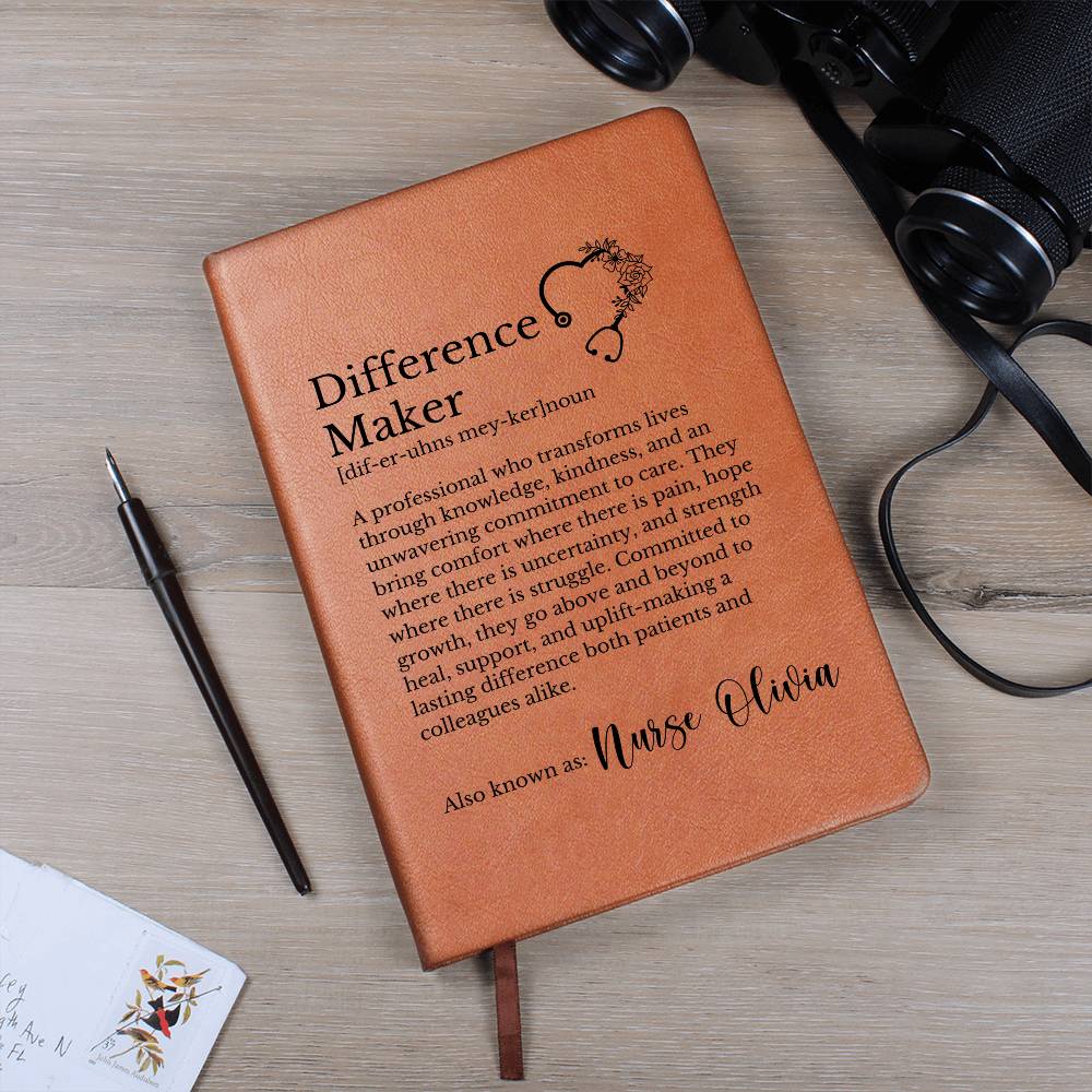 Personalized Difference Maker Journal for Nurse