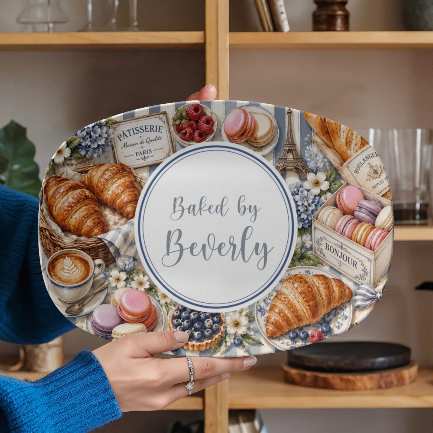 French Country Inspired Pastry Serving Tray