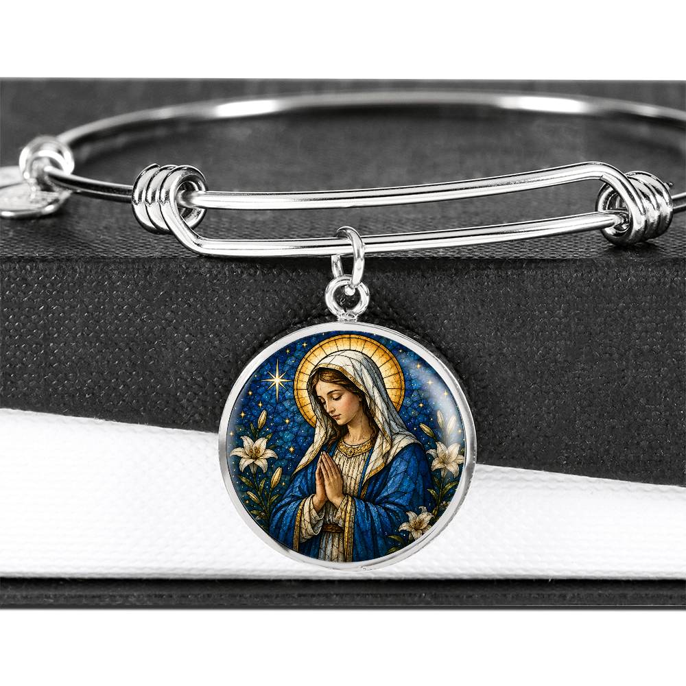 Personalized Virgin Mary Necklace